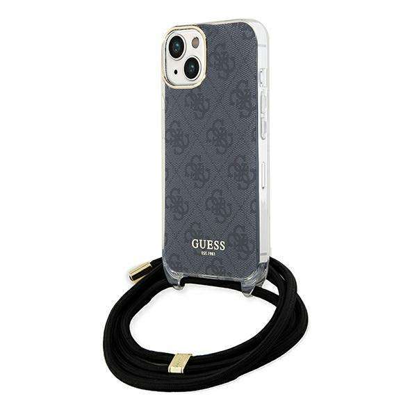 Guess Coque Crossbody Cord 4G Print avec cordon pour iPhone 15 - vue 2
