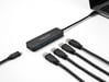 DeLOCK Hub USB Type-C de 4 puertos USB 3.2 Gen 1 con Power Delivery de 85 vatios