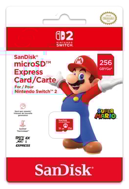 Scheda microSD Express Sandisk 256 GB per Nintendo Switch 2