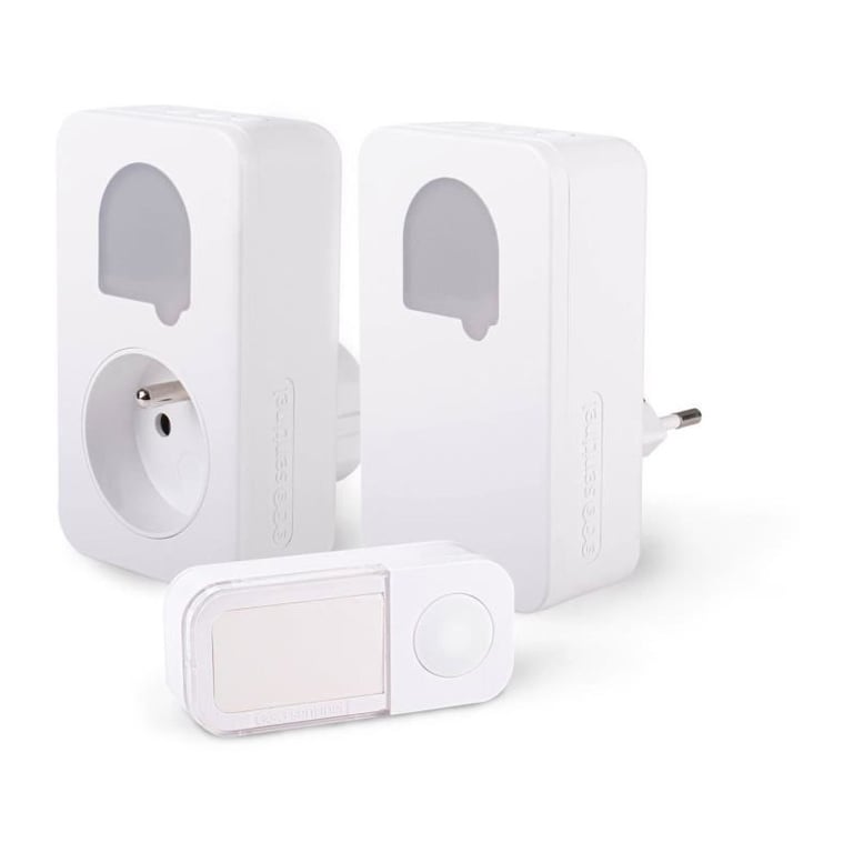 Carillons SCS SENTINEL SONE DUO Sans fil et sans pile Lot de 2 Portée 150+50 mètres Auto alimenté - vue 3
