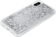 Funda Bling Bling Glitter Hybrid para Apple iPhone XS Max, Silver Galaxy