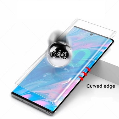 Film Verre Trempe pour SAMSUNG Galaxy Note 10+ Incurve Ecran Incassable 9H+ Protection 0,26mm Transparent 2,5D