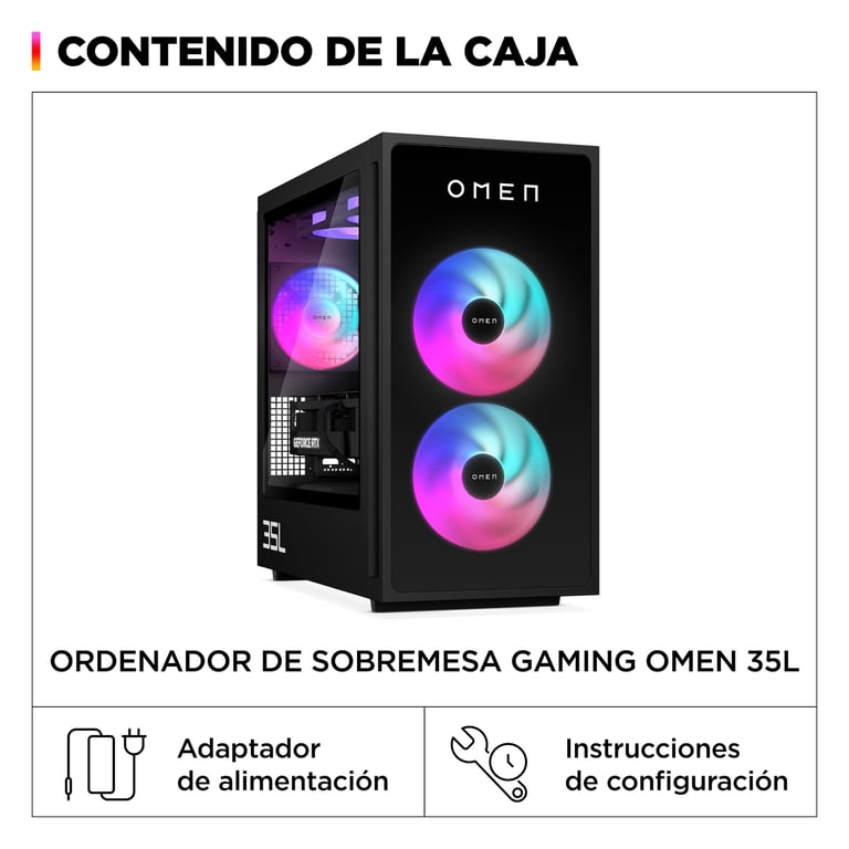 HP OMEN Gaming Desktop GT16 0056ns PC Intel® Core™ i7 i7 DDR5 SDRAM SSD NVIDIA GeForce RTX 5060 Ti DOS gratuit Tower AI PC Neuf - vue 2