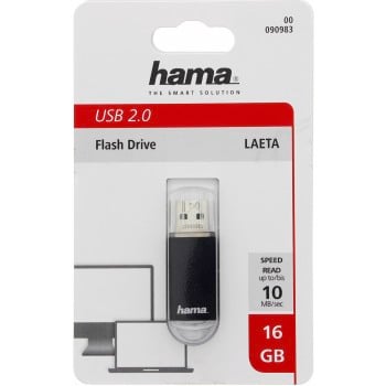 Hama ''Laeta'' FlashPen lecteur USB flash 16 Go USB Type-A 2.0 Gris