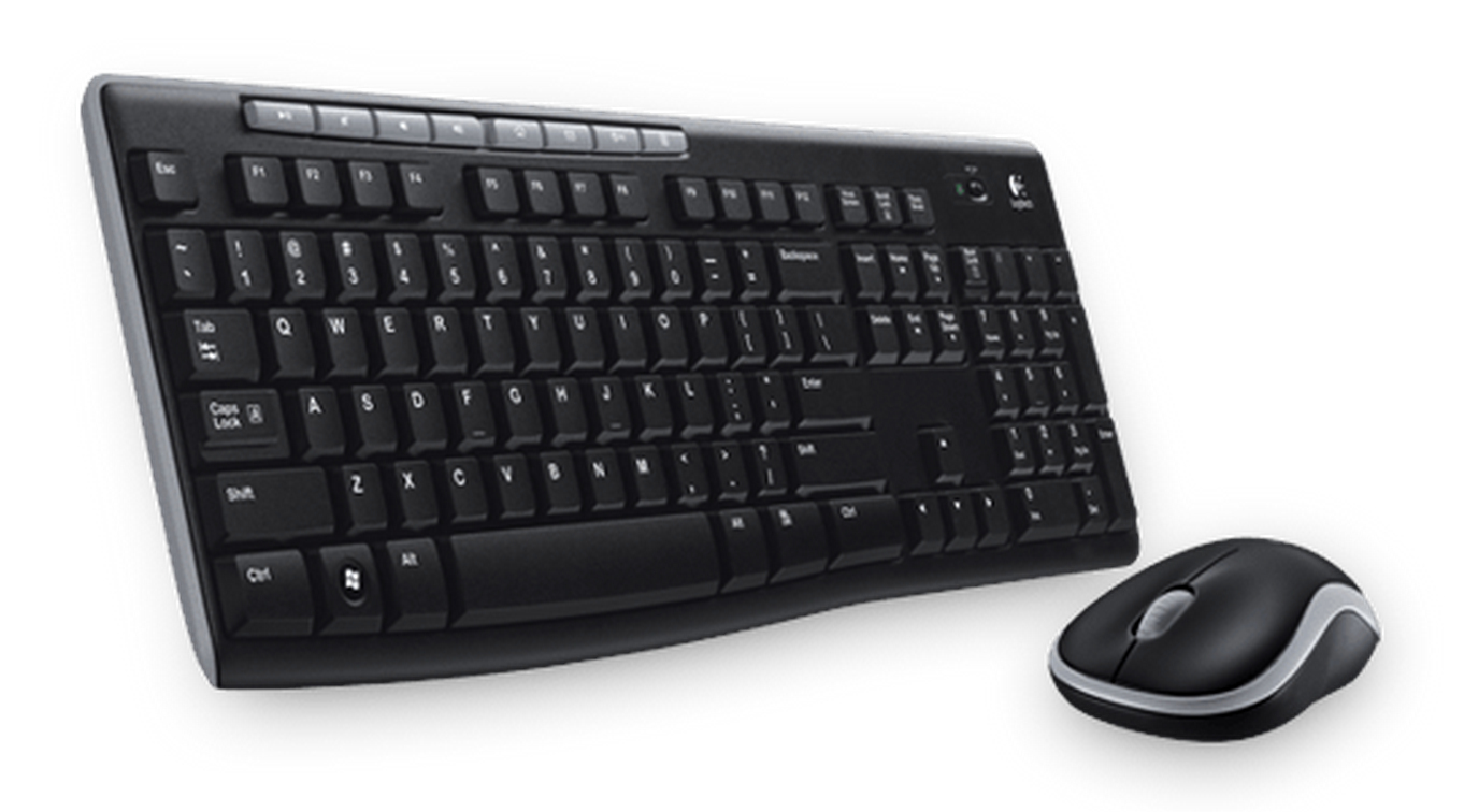 Logitech Wireless Combo MK270 clavier incluse Universel RF sans fil Grec Neuf