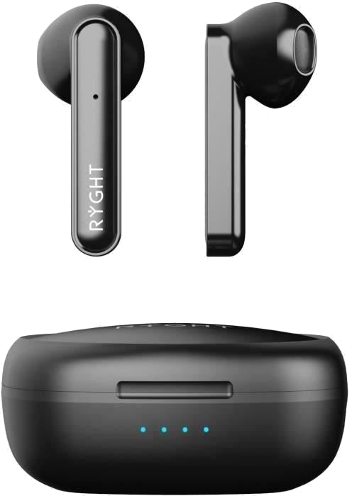 RYGHT R483416 - Ecouteurs ALFA semi-intra sans fil bluetooth 5.0 - 4h30 autonomie - Commandes tactil