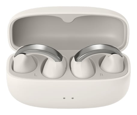 JVC HA-NP1T Casque True Wireless Stereo (TWS) Clip d'oreille Appels/Musique USB Type-C Bluetooth Argent, Blanc