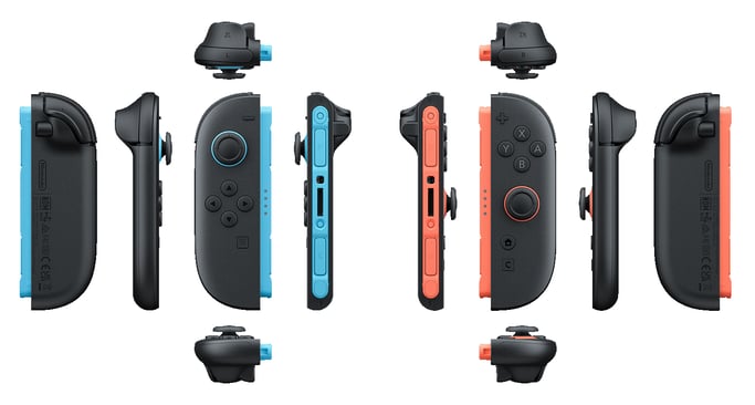 Nintendo Joy-Con 2 Negro, Azul, Rojo Bluetooth Palanca de mando Analógico/Digital Nintendo Switch 2