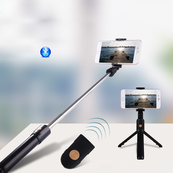 Perche Selfie Bluetooth avec fonction Trépied Télécommande sans