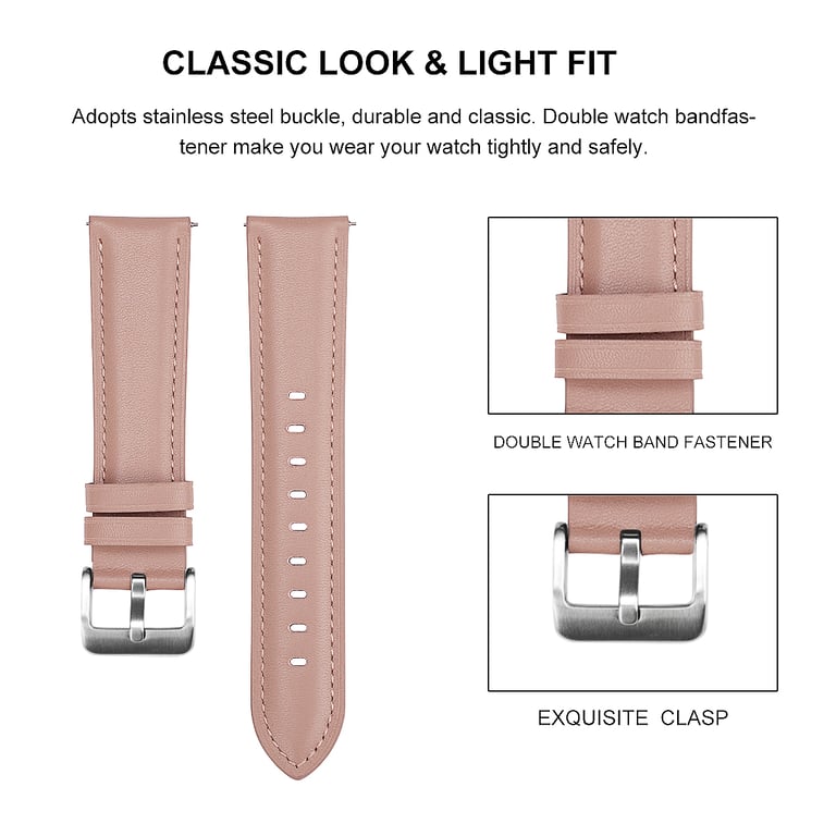 Bracelet en cuir pour Samsung Galaxy Watch 3 Neuf - vue 2