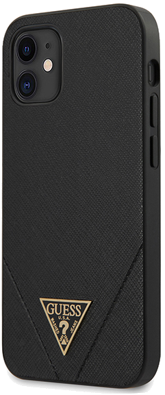 Guess étui pour iPhone 12 mini 5.4 noir Saffiano