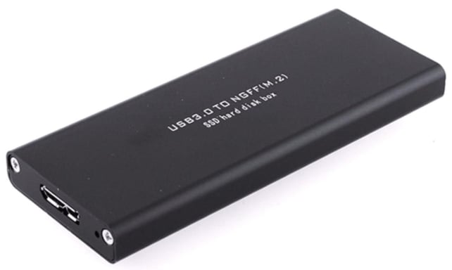 CoreParts MSUB4300 Boîtier de disques de stockage Boîtier disque dur/SSD Noir M.2