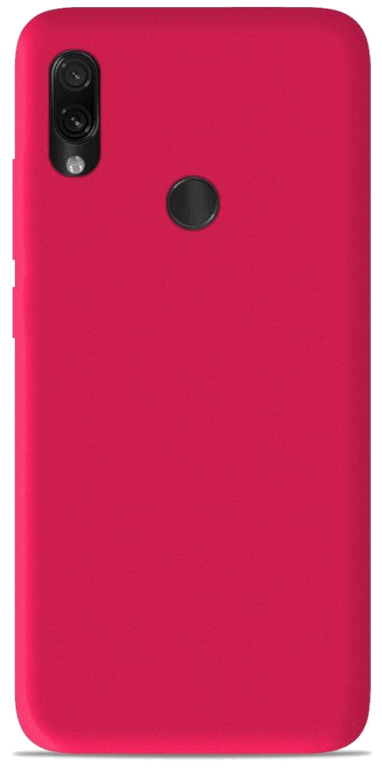 Coque silicone unie compatible Mat Rose Xiaomi Redmi Note 7 Redmi Note 7 Pro