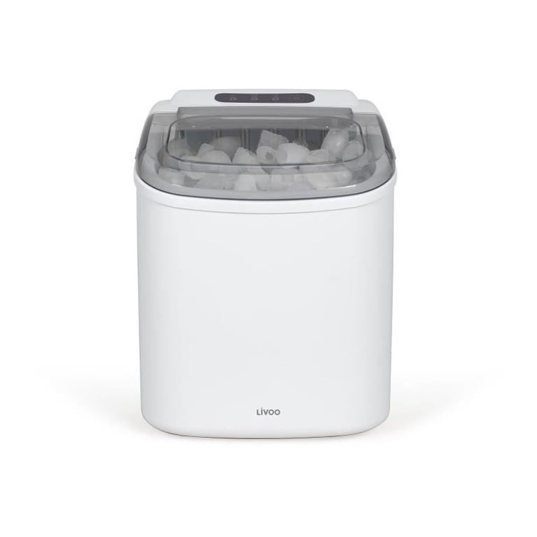 Machine a glaçons - LIVOO - DOM484 - Jusqu'a 12 kg/j - Réservoir 1,2L - Bac a glaçons 600g - 9 cubes par cycle - Autonettoyan - Neuf