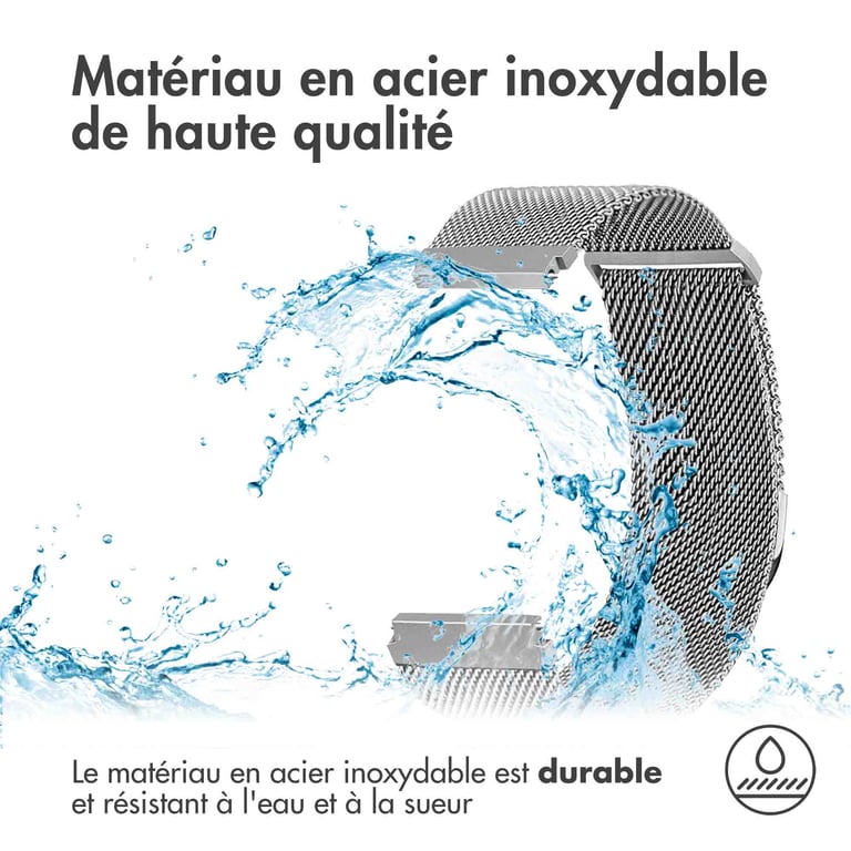 Bracelet magnétique milanais 22mm Taille M - vue 5