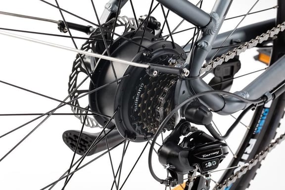 Bicicleta Electrica, Urbana EBIKE-28''PRO, Aluminio. SHIMANO 7v & Doble Frenos Disco Hidráulicos Bateria Integrada Ion Litio 48V 13Ah
