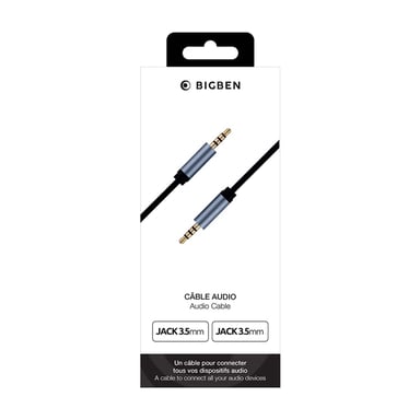 Bigben Connected JACKJACK35B câble audio 3,5mm Noir