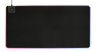 DELTACO GAMING - DMP330 RGB - Tapis de souris XXL RGB, Chargeur sans fil 10W, épaisseur 4mm, 1190x590mm