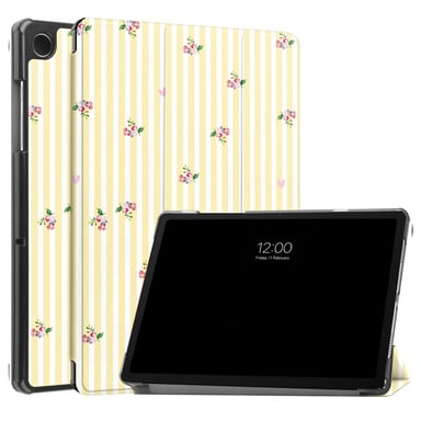 imoshion Coque tablette Design Trifold pour Samsung Galaxy Tab A11 Plus / A9 Plus - Garden Stripes