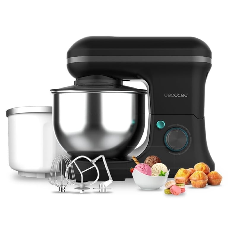 CECOTEC 04381 - Robot pétrisseur Cecomixer Merengue 5L 1200 Ice-Cream Black - Neuf