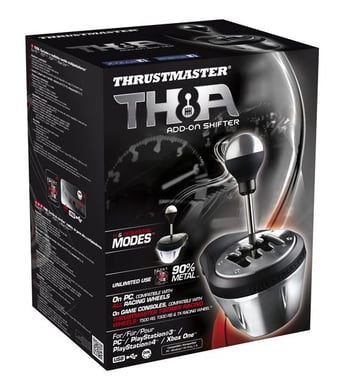 Thrustmaster TH8A Negro, Metalizado USB 2.0 Analógico Especial PC, Playstation 3, PlayStation 4, Xbox One
