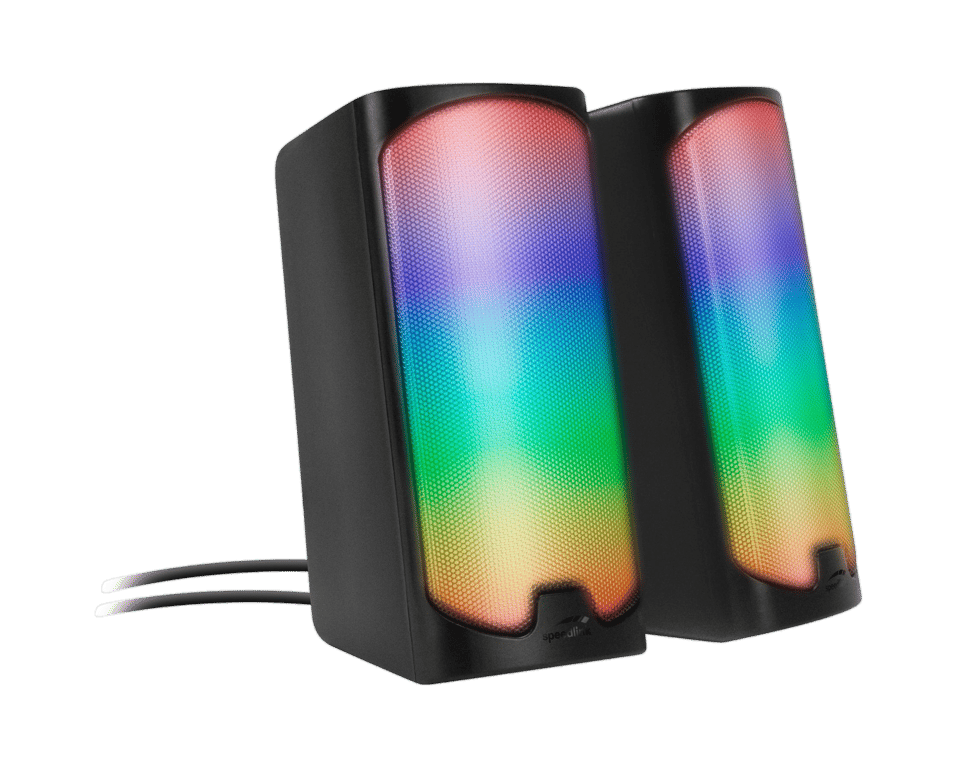 Altavoces Speedlink 2.0 sans fil et filaires avec RGB et Bluetooth - vue 2