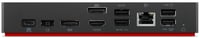 Lenovo ThinkPad Universal Thunderbolt 4 Smart Dock Avec fil Noir