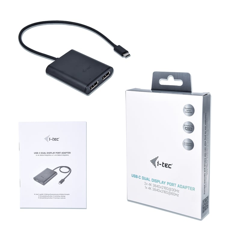 i tec USB C 3.1 Dual 4K DP Video Adapter Neuf - vue 3