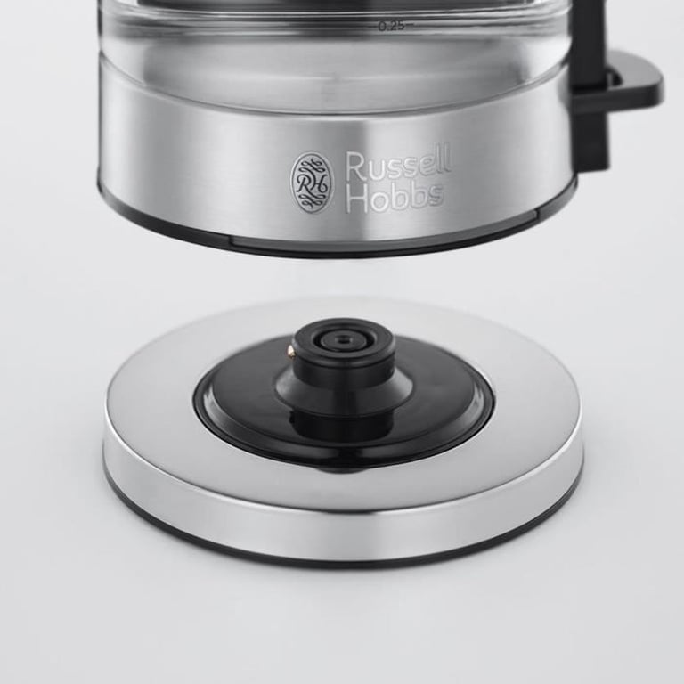 Bouilloire en Verre RUSSELL HOBBS Compact Home 0.8 – Économie d’énergie Éclairage LED Ouverture Automatique - vue 3