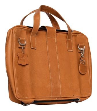 R-Go Tools Sacoche pour ordinateur portable R-Go Viva, cuir, avec support intégré pour ordinateur portable, produit social, marron