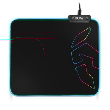 Krom Knout RGB Tapis de souris de jeu Noir