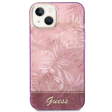Funda Guess para iPhone 14 Plus 6.7'' rosa Jungle Collection