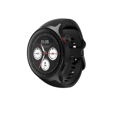 Motorola Moto Watch 3,63 cm (1.43'') OLED 47 mm Numérique Écran tactile Noir GPS (satellite)