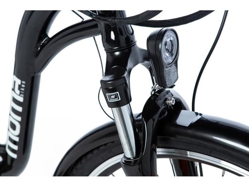 Bicicletta Elettrica  di Passeggio, E-26'' Moma Bikes, Alluminio, SHIMANO ALTUS 7V, Freni a Disco idraulico Bat. Ion Litio 36V 16Ah