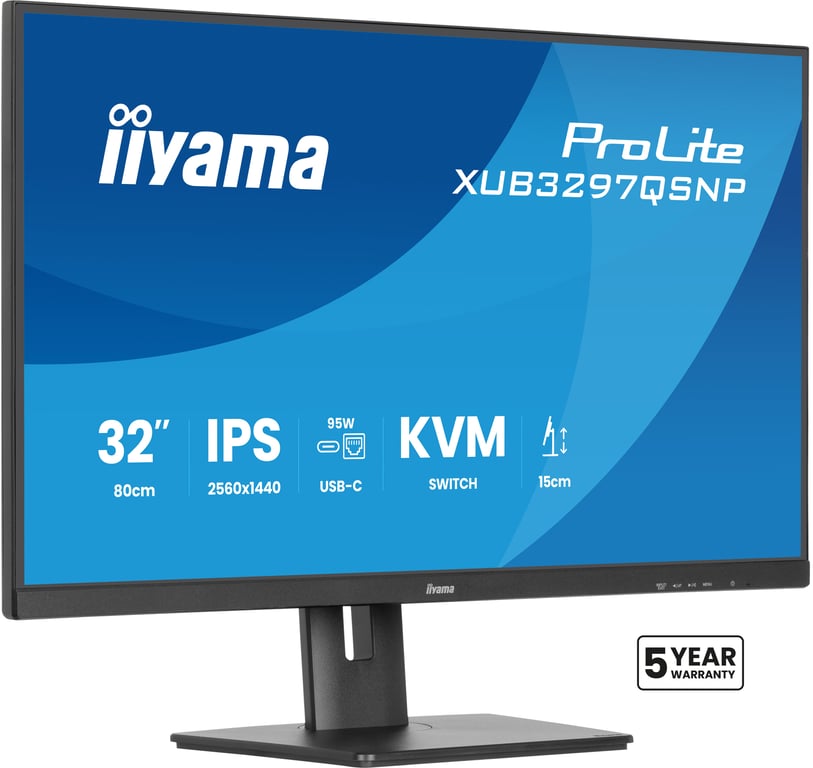 iiyama ProLite XUB3297QSNP B1 écran plat de PC 81 3 cm 32 2560 x 1440 pixels 4K Ultra HD LED Neuf