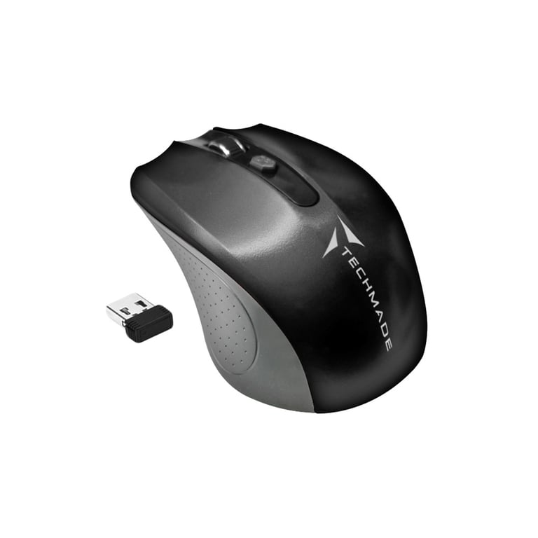Techmade Tm-xj30-bk Souris Bureau Ambidextre Rf Sans Fil Optique 1600 Dpi
