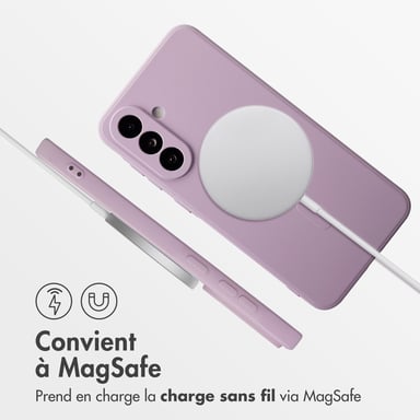 imoshion Coque Couleur avec MagSafe pour Samsung Galaxy A36 - Violet