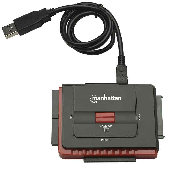 Manhattan 179195 station d'accueil USB Type-A Noir - Neuf