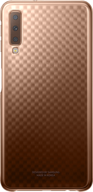 Coque rigide doré et transparente Evolution Samsung pour Galaxy A7 A750 (2018)