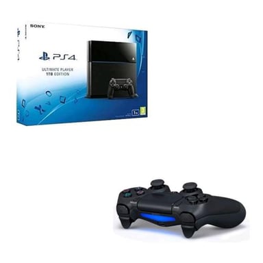 Consola Sony PS4 1Tb Negra + Mando Sony Dual Shock 4 PS4