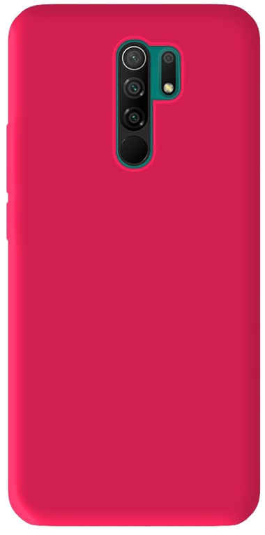 Coque silicone unie compatible Mat Rose Xiaomi Redmi 9