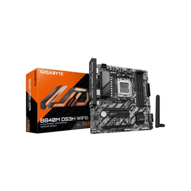 Carte mère Micro ATX GIGABYTE B840M DS3H WIFI6 DDR5 8200MHz AM5 Brun foncé