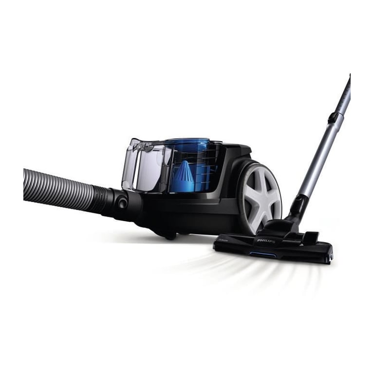 Aspirateur traineau sans sac - PHILIPS FC9331/09 - 900 W - 1,5 L - Noir intense et bleu - Neuf