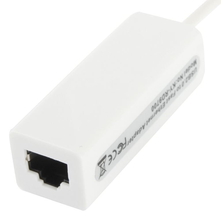 Adaptateur Ethernet RJ45 Micro USB smartphone tablette tactile ordinateur  blanc - Yonis