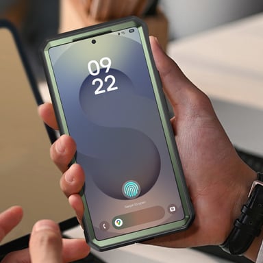 Supcase Carcasa para Samsung Galaxy S25 Ultra Caballete antichoque Verde oscuro