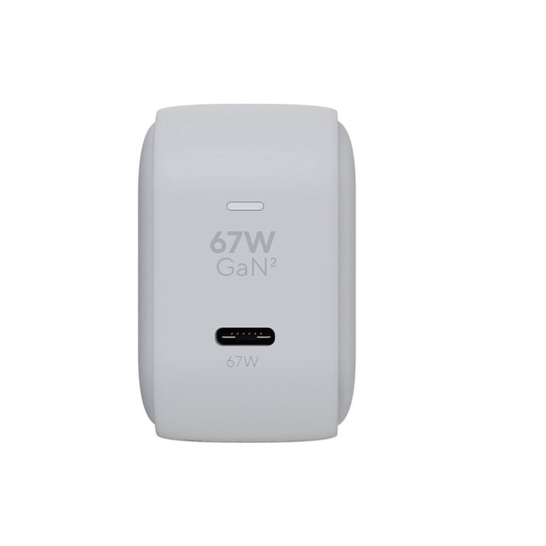 Lnq LINQ Connects, 67W, Chargeur à domicile, Chargeur mural GaN2, Connexion USB, Technologie d