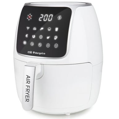 Friggitrice senza olio Orbegozo FDR 64 Healthy - Potenza 1300-1500 W - Capacità 4 Litri - 12 Programmi di Cottura - Touch Screen LED - Sistema di Sicurezza - Timer 60 Min