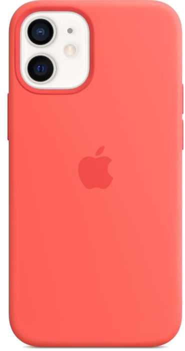 APPLE iPhone 12 mini Coque en Silicone avec MagSafe - Pamplemousse