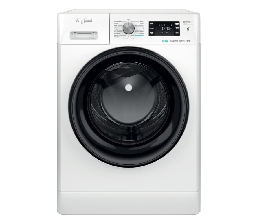 Lave-Linge Hublot Whirlpool FFB8469BVFR – 8 Kg, 1400 Tr/min, FreshCare+ - vue 9