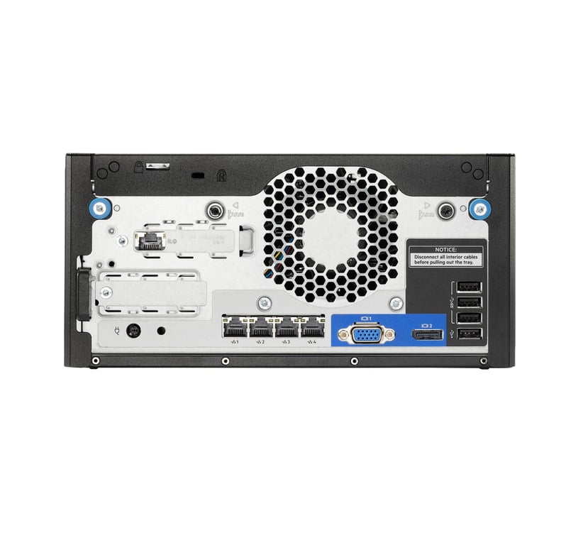 HPE ProLiant MicroServer Gen10+ v2 serveur 0 Go Ultra Micro Tower Intel® Pentium® Gold G6405 4 1 GHz DDR4 SDRAM Neuf - vue 3